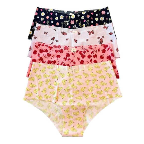 Victoria's Secret Cheeky Panties Womens Medium No Show LOT OF 4 VS Smooth Panty - Picture 1 of 7